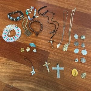 vintage religious jewelry bundle
